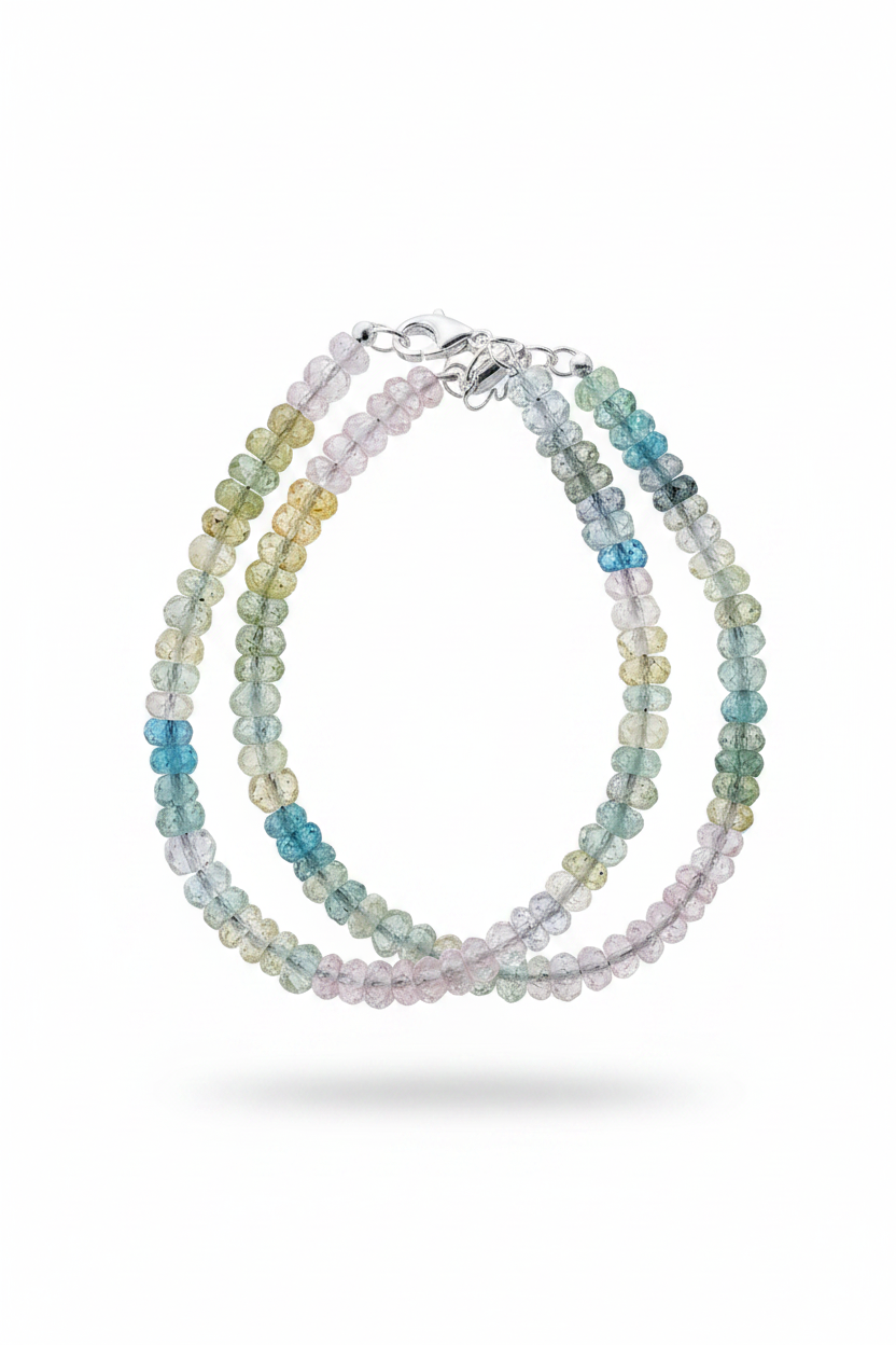 Pulsera de Aguamarina, Heliodoro y Morganita