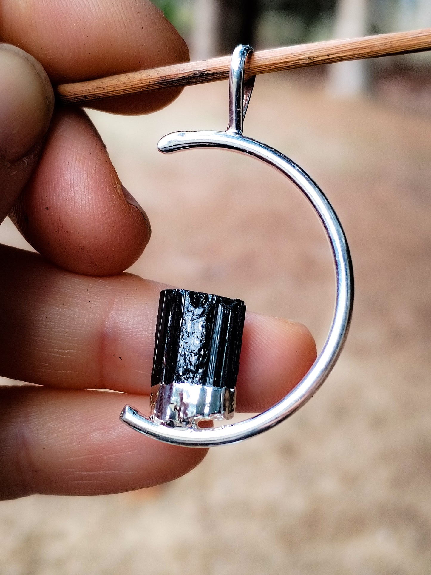 Colgante de Turmalina Negra
