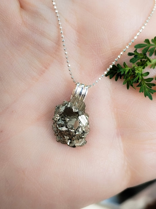 Colgante de Pirita y Plata de ley