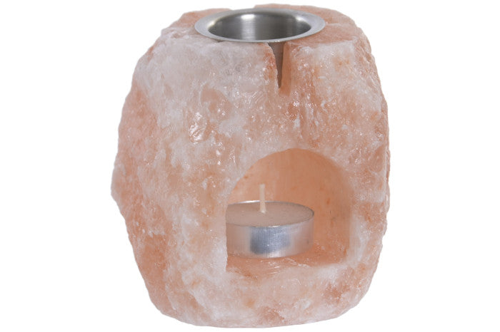 QUEMADOR SAL DEL HIMALAYA 10X10X12 CON SOPORTE MET