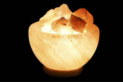 LAMPARA SOBREMESA SAL DEL HIMALAYA 15X15X12 PIEDRA