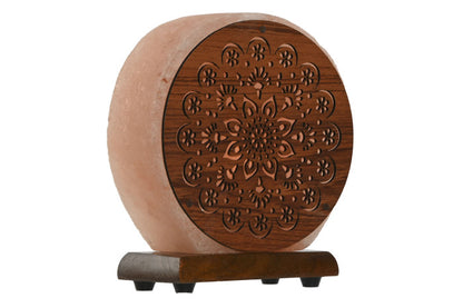 LAMPARA MANDALA SOBREMESA SAL DEL HIMALAYA 16X7X18 3,5 KG,