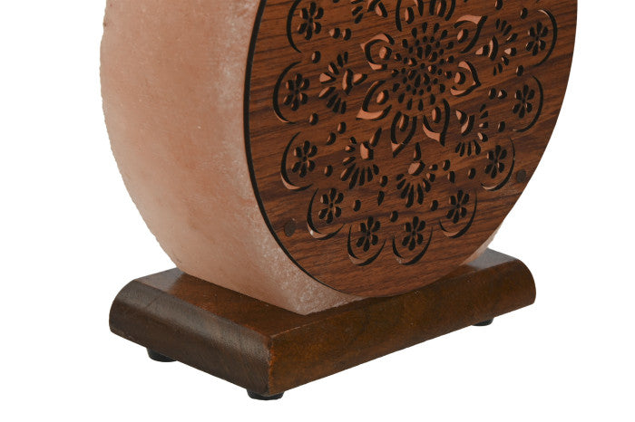 LAMPARA MANDALA SOBREMESA SAL DEL HIMALAYA 16X7X18 3,5 KG,