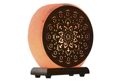 LAMPARA MANDALA SOBREMESA SAL DEL HIMALAYA 16X7X18 3,5 KG,