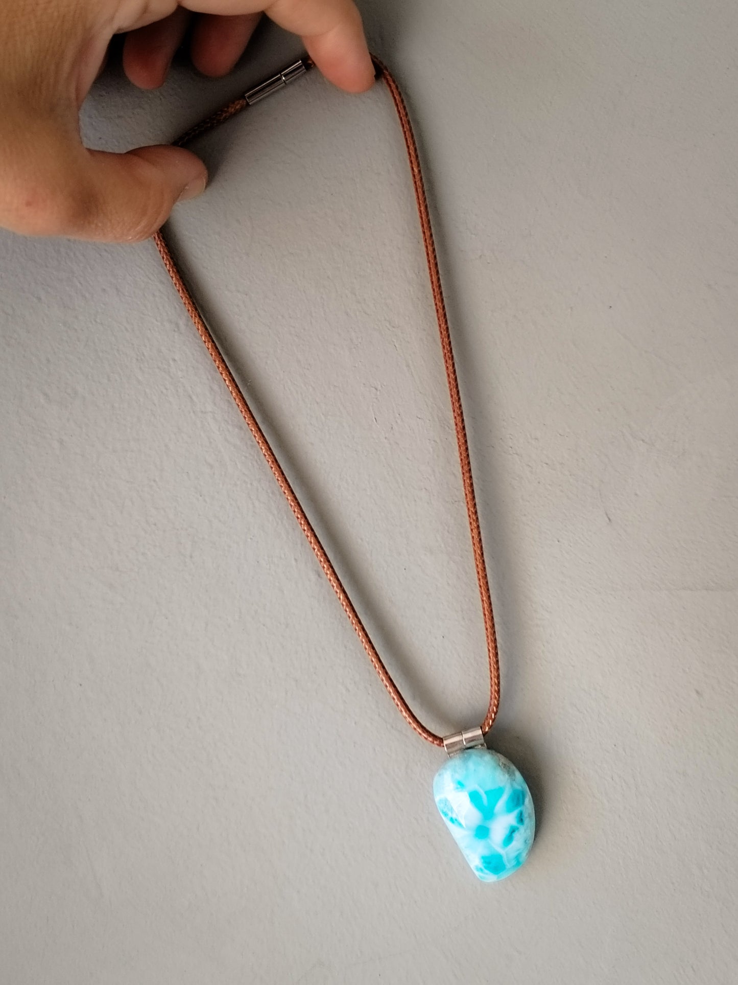 Colgante de Larimar extra de Santo Domingo