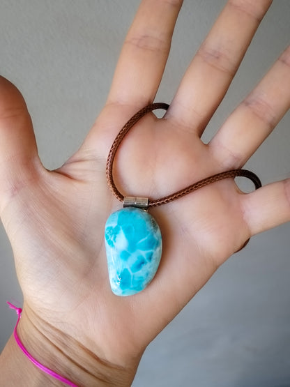 Colgante de Larimar extra de Santo Domingo