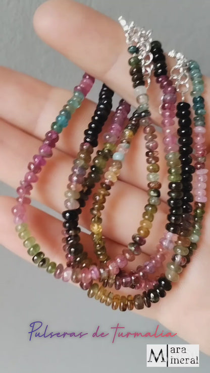 Pulsera de Turmalina de Colores calidad extra