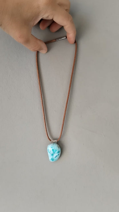 Colgante de Larimar extra de Santo Domingo
