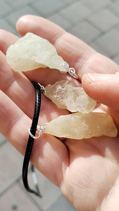 Colgante Cristal de Líbia auténtico Certificado