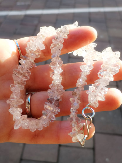 Collar de Diamantes Herkimer auténticos