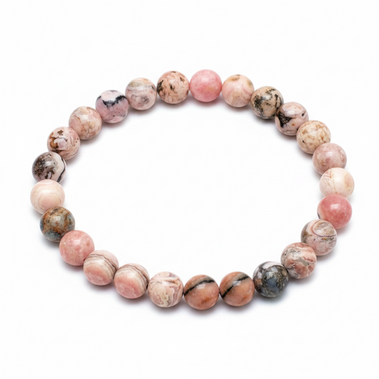 Pulsera de Rodocrosita bola 8mm
