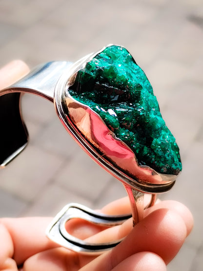 Joyería de Autor. Pulsera de Dioptasa