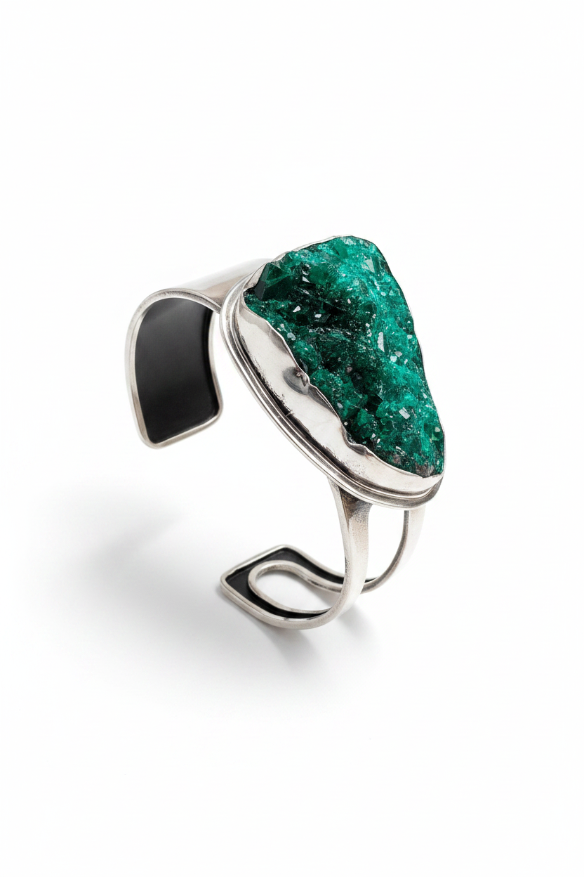 Joyería de Autor. Pulsera de Dioptasa
