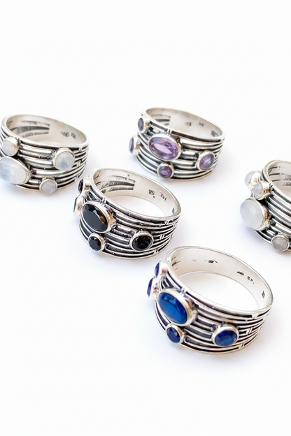 Anillos de Diseño con Minerales. Modelo 223574