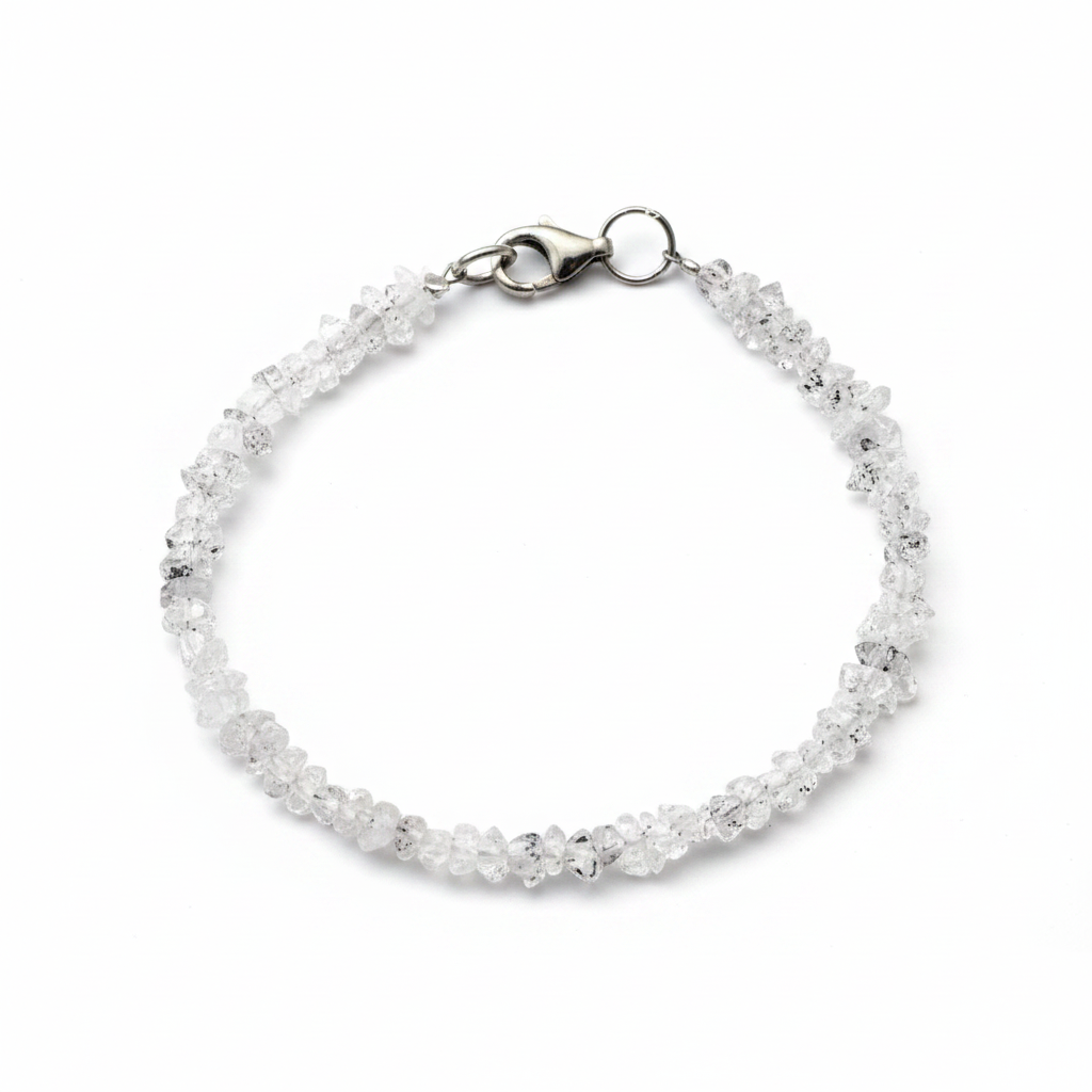 Pulsera de Diamante Herkimer auténtico