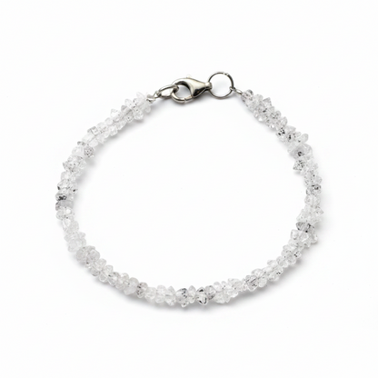 Pulsera de Diamante Herkimer auténtico