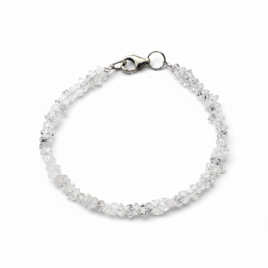 Pulsera de Diamante Herkimer auténtico