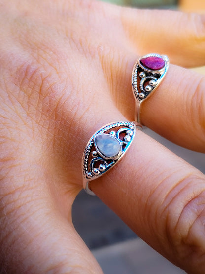 Anillo de Minerales y Plata de ley. Modelo 007932