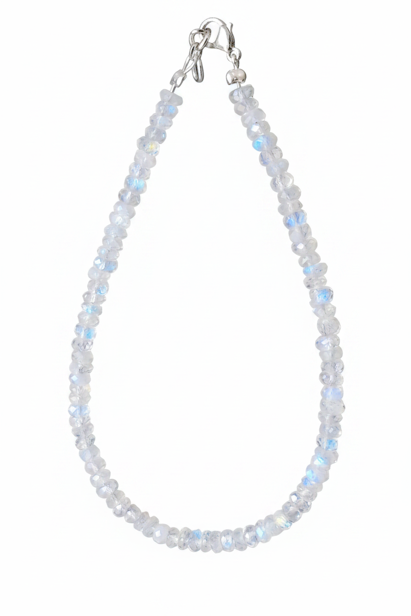 Pulsera extra de Piedra luna tallada