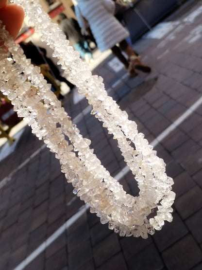 Collar de Diamantes Herkimer auténticos