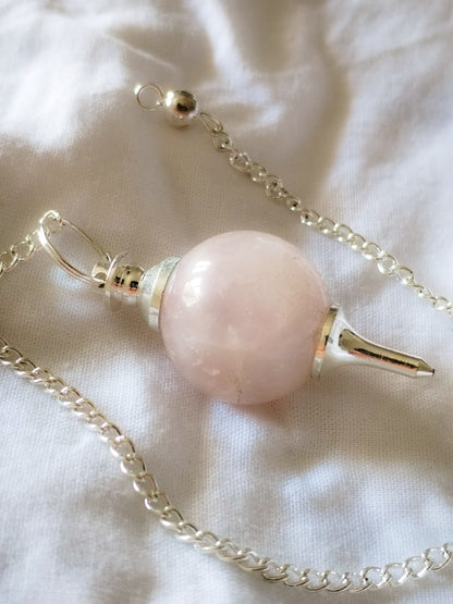 Péndulo de Cuarzo rosa