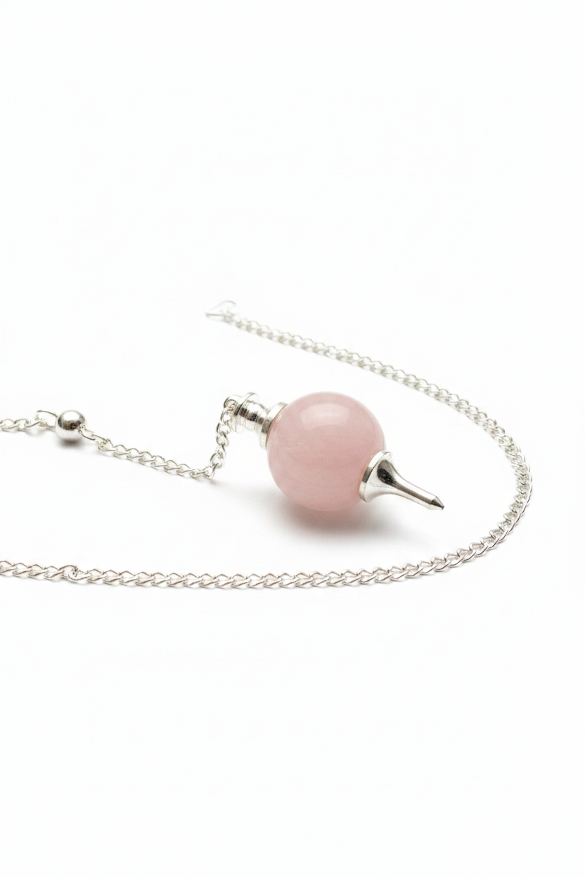 Péndulo de Cuarzo rosa