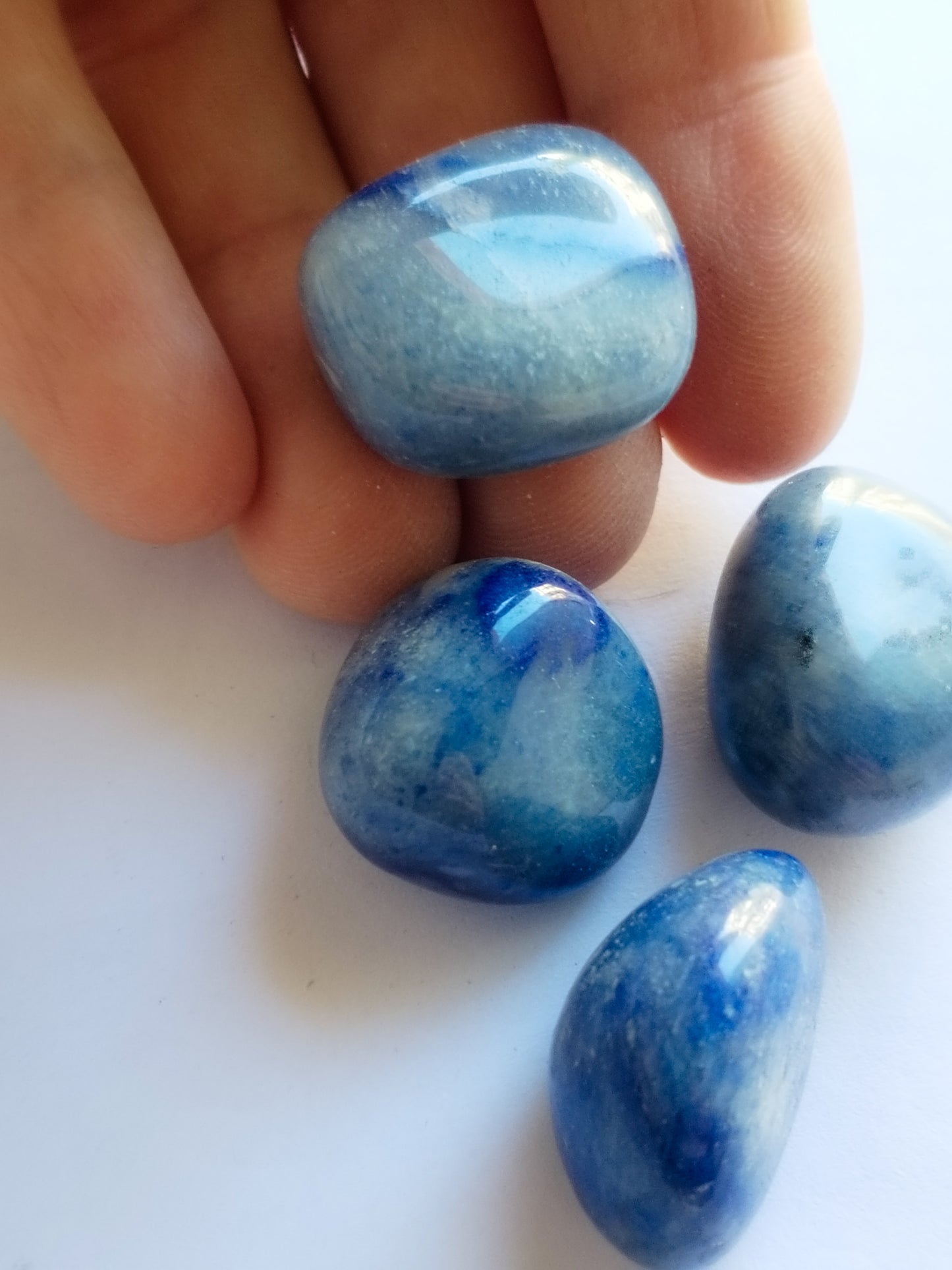 Rodado de cuarzo azul
