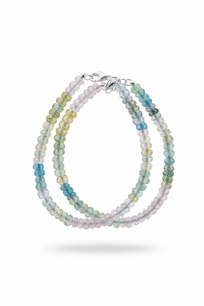Pulsera de Aguamarina, Heliodoro y Morganita