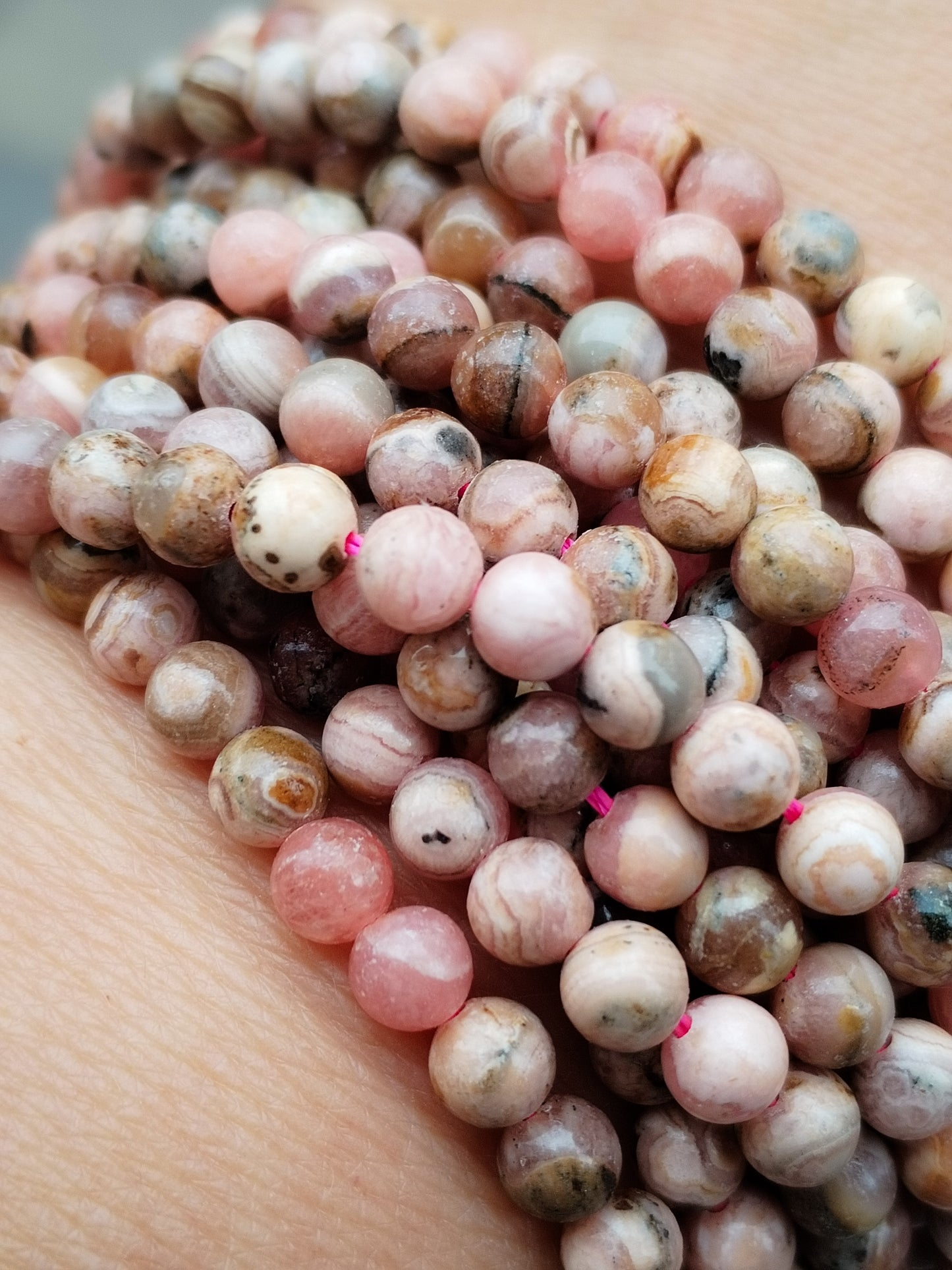 Pulsera de Rodocrosita 4mm OFERTA