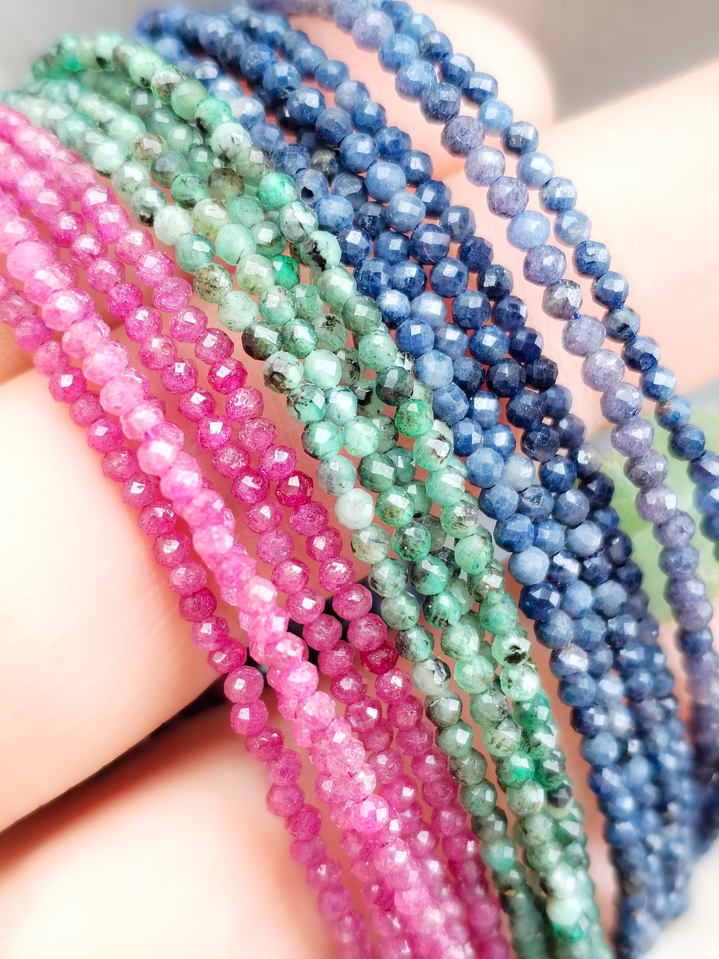 Pulsera de Rubí con cierre de plata de ley