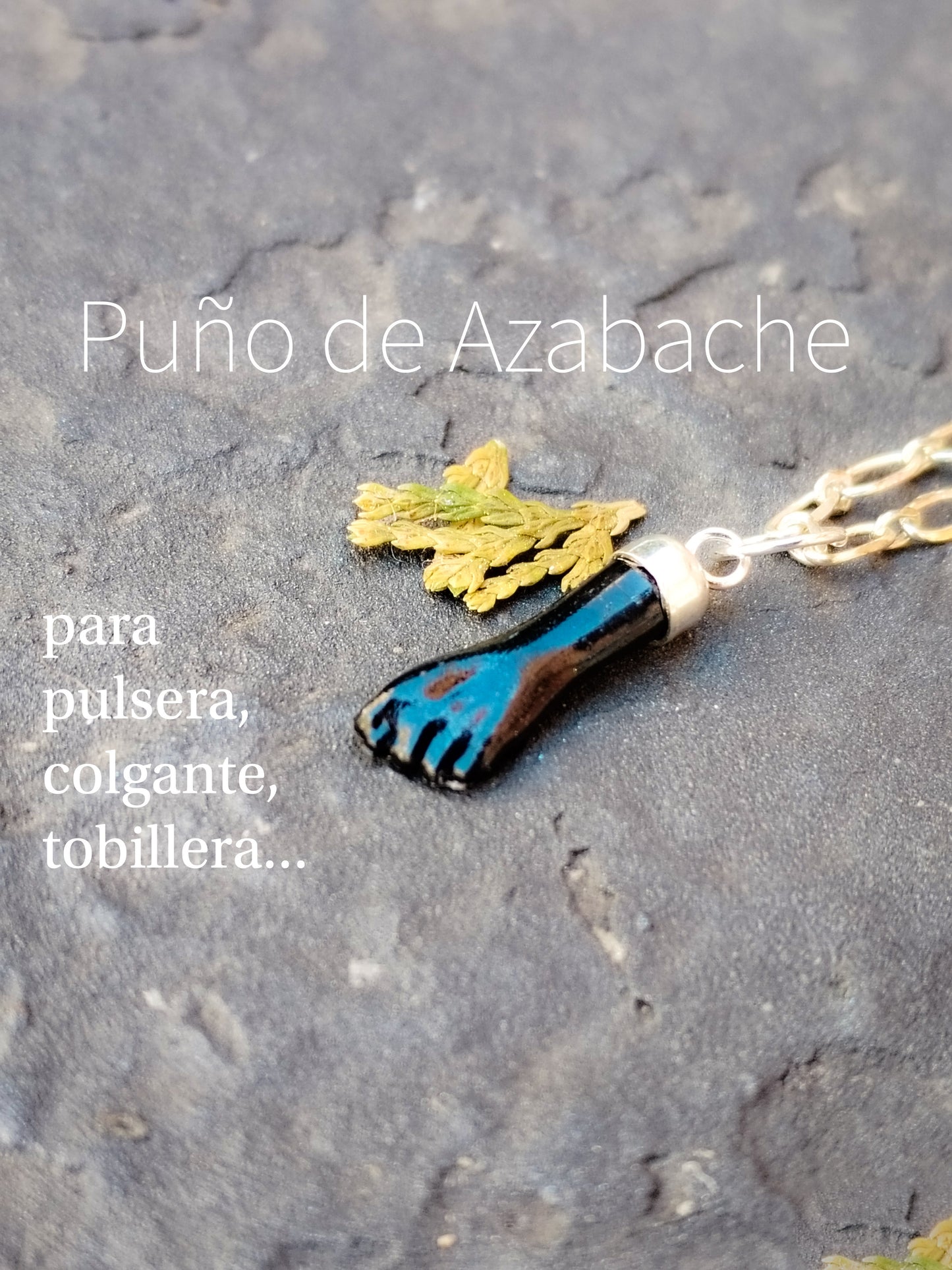 Puño de Azabache auténtico en Plata de Ley