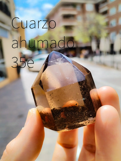 Punta de cuarzo ahumado