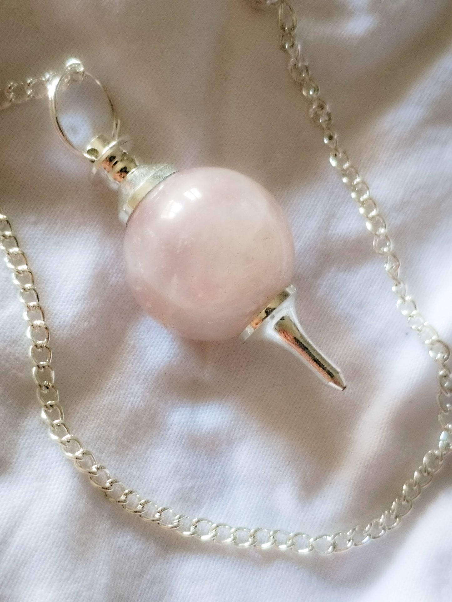Péndulo de Cuarzo rosa
