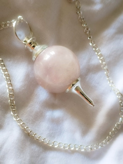 Péndulo de Cuarzo rosa