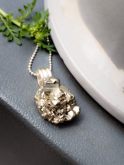 Colgante de Pirita y Plata de ley