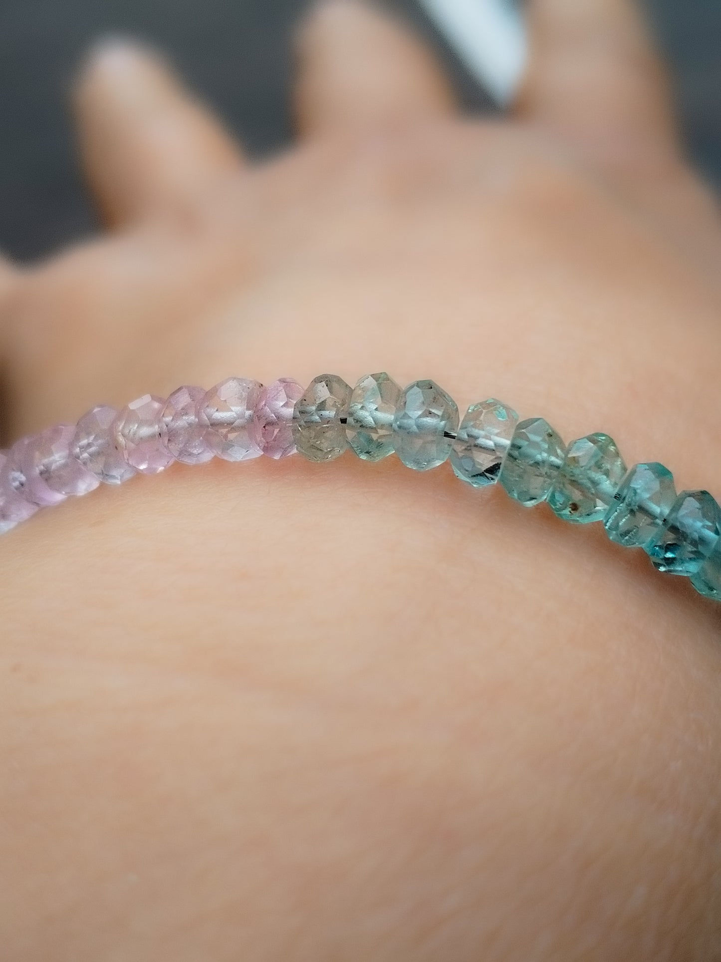 Pulsera de Aguamarina, Heliodoro y Morganita