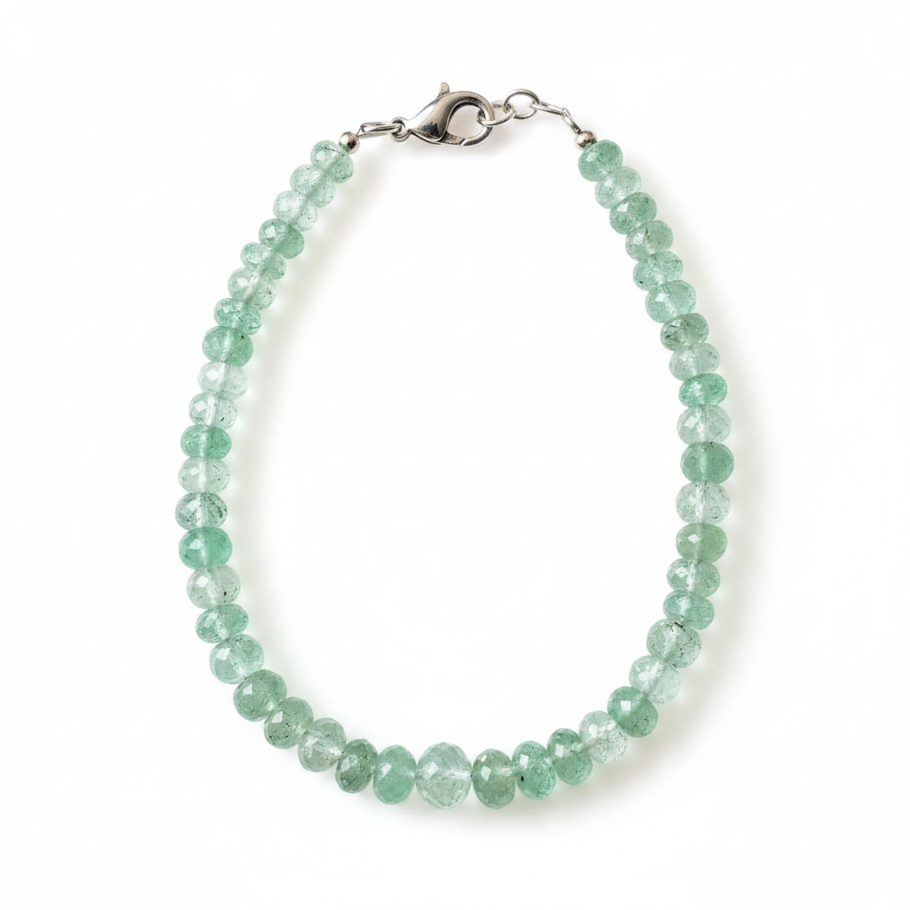 Pulsera de Aguamarina tallada extra
