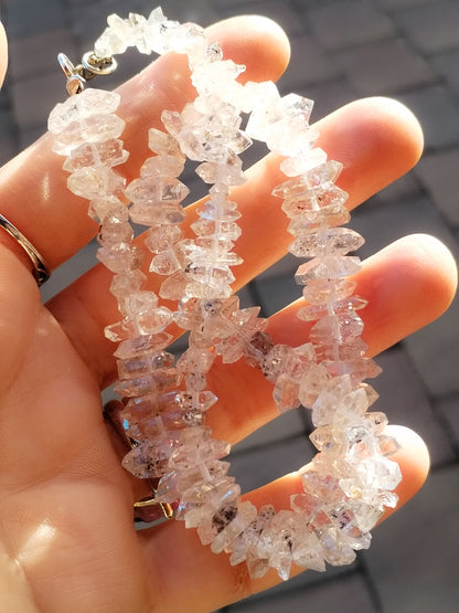 Collar de Diamantes Herkimer auténticos