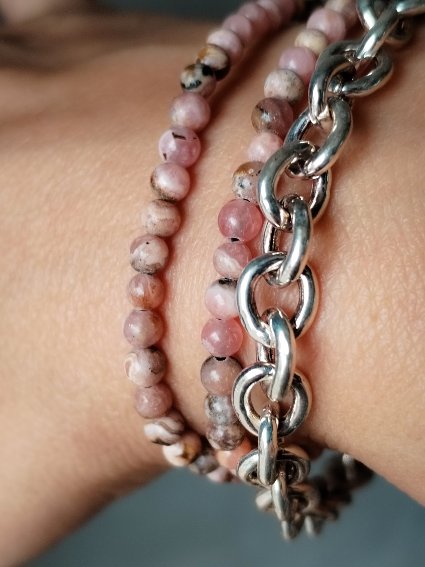 Pulsera de Rodocrosita 4mm OFERTA