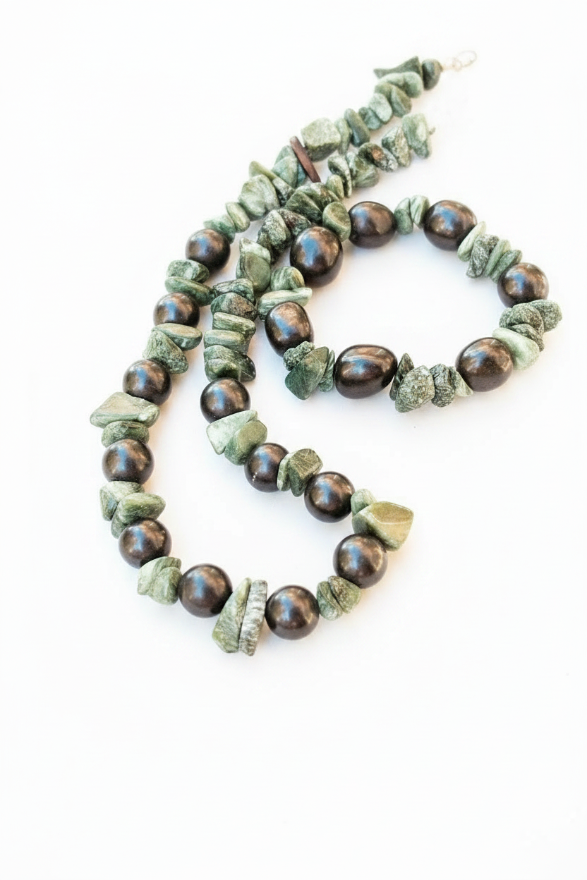 Collar de Serafinita y Shungita