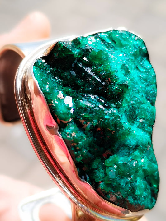 Joyería de Autor. Pulsera de Dioptasa