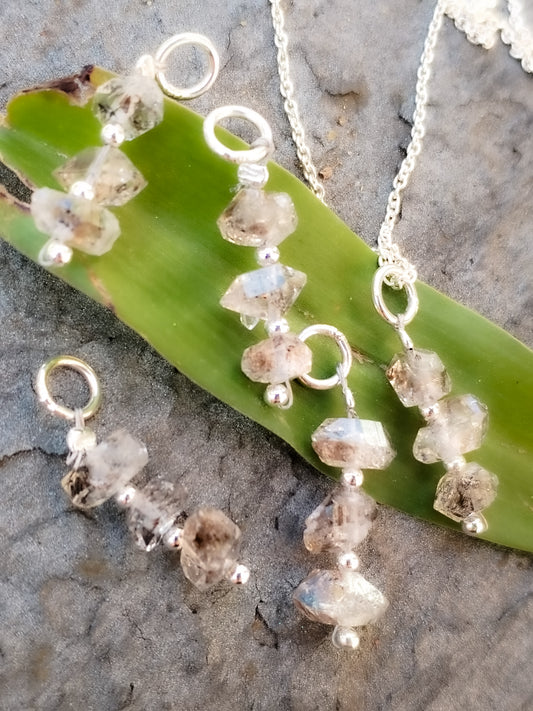 Colgante de Diamante Herkimer auténtico