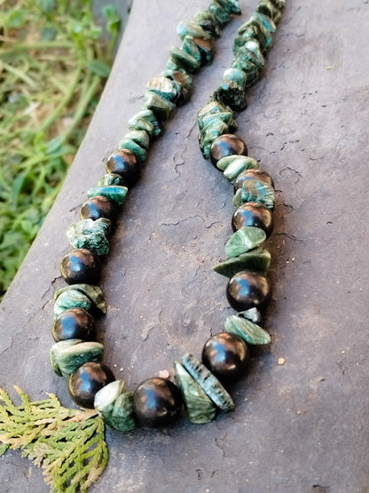 Collar de Serafinita y Shungita