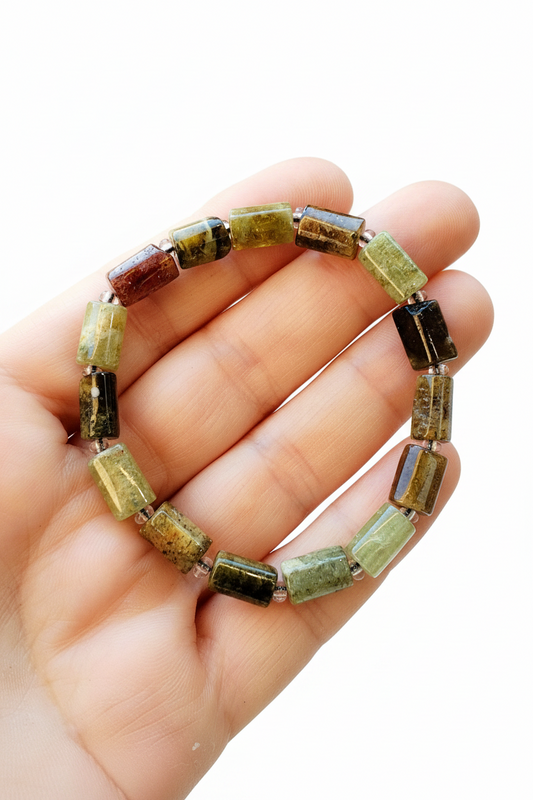 Pulsera de Granate verde