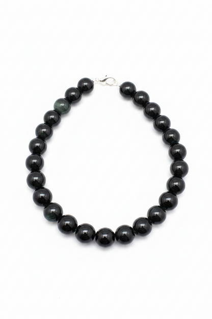 Collar de Obsidiana arcoíris