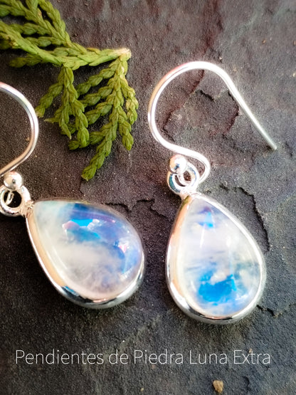 Pendientes de Piedra luna Extra