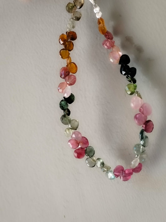 Pulsera extra de Turmalinas de Colores talladas