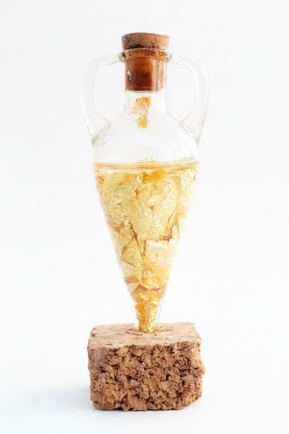 Oro auténtico en botellita
