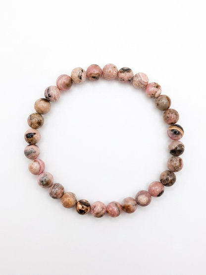 Pulsera de Rodocrosita bola 6mm