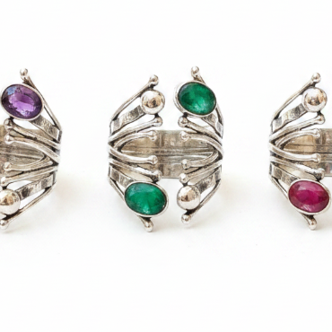 Anillo de Diseño con Minerales modelo 352149